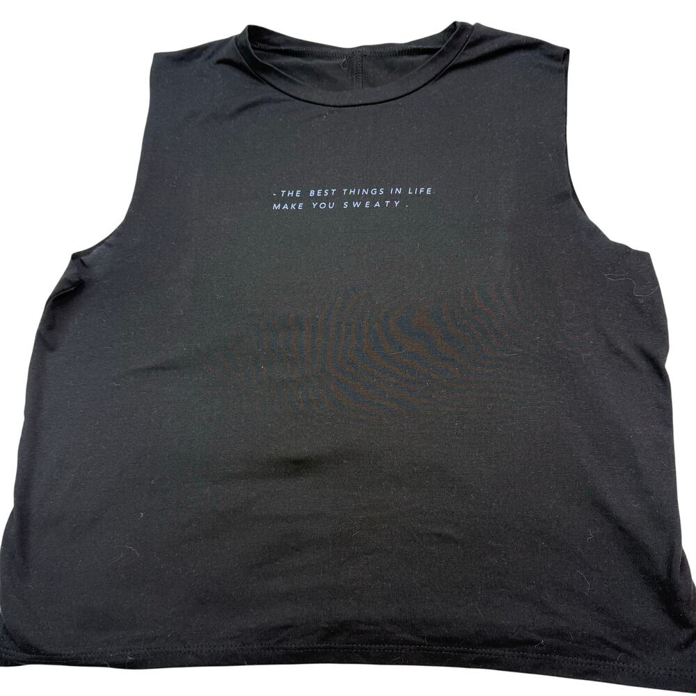 lovers of hYOUmanity Muscle Tank Size S "The Best Things In Life Make You Sweat"
